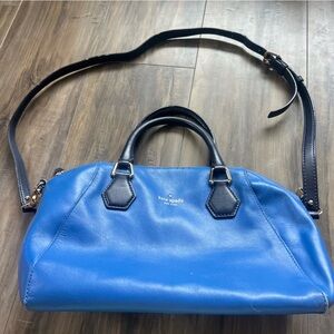 Kate Spade Blue and Navy Two Toned Leather Purse